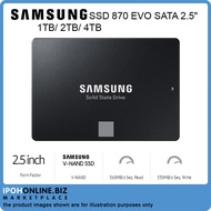 Samsung SSD 870 EVO SATA 2.5" 1TB/2TB/4TB | Itreeline