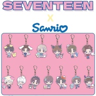 Seventeen | Sanrio Acrylic Keychain Pendant Cartoon Design Lightweight Round Shape Creative Gift