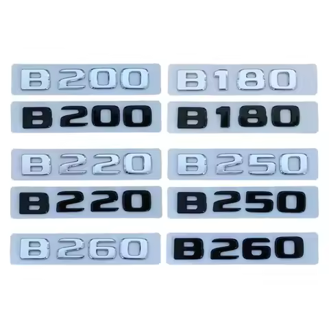 Car Trunk Letters Logo Emblem Badge Decals Sticker For Mercedes Benz B Class B180 W245 W246 W242 B20