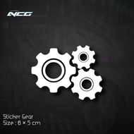 Sticker Gear Sticker Cutting Icon Vector Gear Mechanic