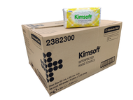 New Arrival กระดาษเช็ดมือแบบแผ่นหนา 1 ชั้น  Kimsoft Interfold Hand Towel 1 Ply 300’s x 24 Pack/ Carton By Kimberly-Clark Professional ขายยกลัง