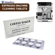 TIMEKEY 8 pack Espresso Coffee Machine Cleaning Tablets Group Head Effervescent Deep Clean Limescale