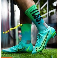 Mercurial Vapor 14 elite FG CR7 Flyknit men's knitted and breathable waterproof low boots football s