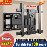 26-98Inch Universal TV Wall Mount Bracket 6 Arms Metal TV Wall Swivel Tilt Mount Retractable Bracket