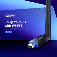 Bộ chuyển đổi USB WiFi Tenda U11 Pro AX900 Thẻ tín hiệu WiFi Băng tần kép Ăng-ten 6dBi cho PC Laptop