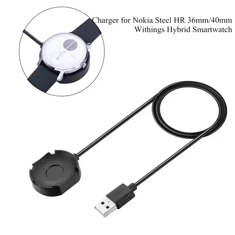 Fast Charger Cable Dock for Nokia Steel HR 36mm 40mm Watch USB Charging Cradle Base for Nokia Within
