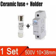 1 Sets RT18-32X Ceramic fuse holder Fuse base 10*38mm Ceramic fuse 500V 1A 2A 3A 4A 5A 6A 8A 10A 16A