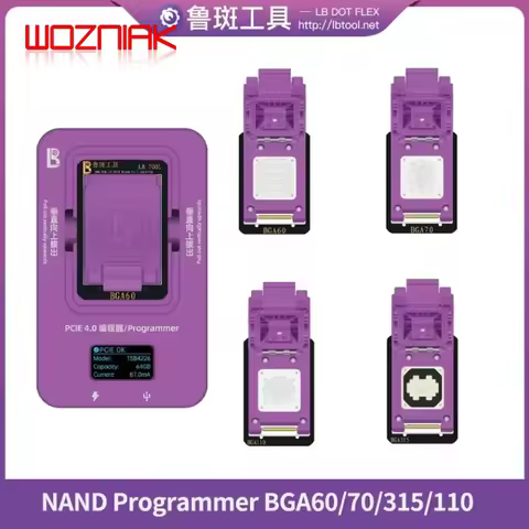 LuBan H7 Hard Disk Programmer with BGA 110/60/70/315 wModule For iPhone 8-15 Series WIFI BGA210 NAND