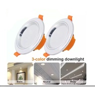 3 Color Downlights 6w 6 watt 3 Color Led Ceiling Down light lights