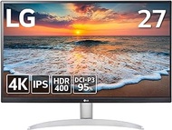 LG Monitor Display 27UP600-W 27 inch / 4K / IPS Matte/DCI-P3 95% / DisplayHDR400 / FreeSync/Blue Light Reduction, Flicker Safe Function/HDMI x 2, DisplayPort