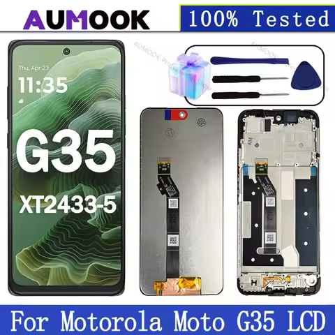 G35 IPS For Motorola Moto G35 LCD Display Touch Screen Digitizer For Moto G35 LCD Screen XT2433-5 Wi