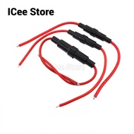 5Pcs Glass Fuse Holder 5*20mm 6*30mm Screw Type 5X20mm with 22 20 18 16 14AWG Wire Cable 250V 5X20MM