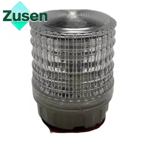 Zusen TB5051-W 12v 24v 110v 220v Small White Signal Light Strobe Flash Always on Three Modes Switch 