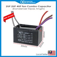2uF 2uF 4uF Fan Motor Starting Combo Capacitor 3-in-1 [ Kondenser Kipas Angin Combo ]