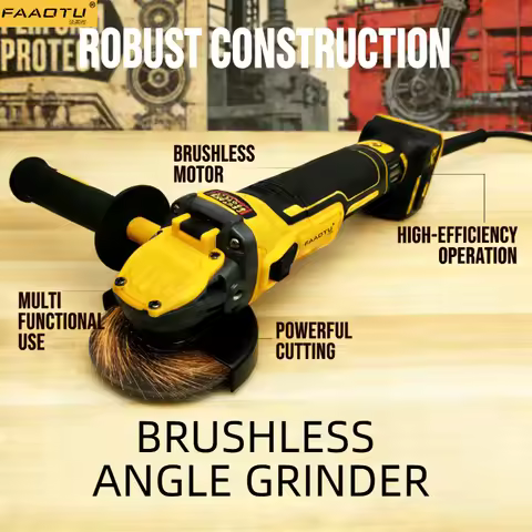 FAAOTU Angle Grinder DCG409 20V Cordless Brushless Power Tool Cutting Machine Suitable for DW batter