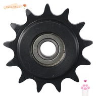 EUCALYTUSMY Chain Idler Sprocket, 13 Tooth C45 Carbon Steel Convex Idler Gear, Black Oxide  10mm Bor