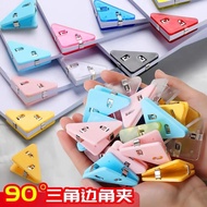Acrylic PP Transparent triangle clip Office stationery Book anti-curl page clip Document storage and