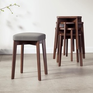 Solid wood stool, household stool, wooden stool, square stool, wooden climbing stool, living room di