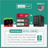 Synology DS723+ 16GB / 32GB DDR4 ECC Ram Up to 60TB / WhatsApp0193710000