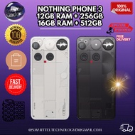 Nothing Phone 3 5G (12GB/16GB RAM + 256GB/512GB ROM) 6.67” flexible AMOLED l Snapdragon 8S Gen4 l Fo