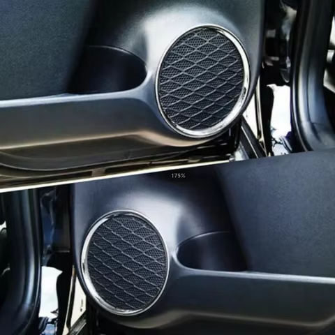 4PCS Car Speaking Ring For Prius 50 Stainless Steel Chrome Car Door Tweeter Ring Cover Styling for T