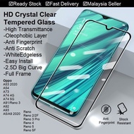 Oppo A93 A92 A91 A74 4G 5G A53 2020 A9 A5 A54 Reno 2 3 Pro 4 5 5F HD Clear Tempered Glass Anti Finge
