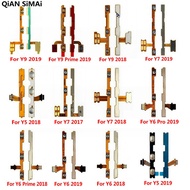 New Power On Off Volume Button Flex Cable For Huawei Y9 Y7 Y6 Pro Y5 Prime 2019 2018 2017 Repair Parts