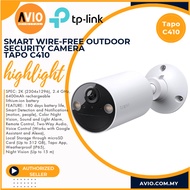TP-LINK Tplink 2K 3MP 3 megapixel Battery Wifi Wireless Outdoor CCTV Camera Night Vision Tapo C410