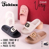 Jokox Eva Slop Sandals Checkered TireWanita, Thick Sole, Super Cool, Soft, Casual, Trendy / Size 36-