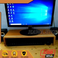KAYU 50cm Long TV Monitor Stand Desk/Children's Study Laptop Desk Multipurpose Wooden Stand
