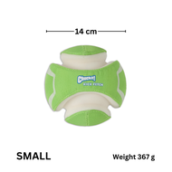 Chuckit! KICK FETCH MAX GLOW Ball บอลเรืองแสงมีร่องช่วยให้คาบบง่าย ลอยน้ำได้ ของเล่นสุนัข Dog Toy