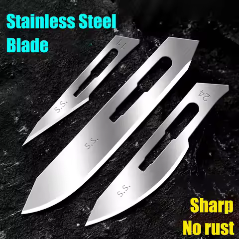 No11/23/24/60 Stainless Steel Blade Carbon Steel Surgical Blade Separate Package Open Express Unbox 