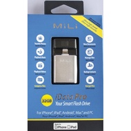 MiLi iData Pro HI-D92 Smart Flash Drive 32 GB อุปกรณ์สำรองข้อมูลสำหรับ iPhone iPadAndroidMac และ PC