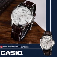 【天時鐘錶公司】CASIO 卡西歐 MTP-1381L-7AVDF 熟男必備百搭造型休閒皮帶錶