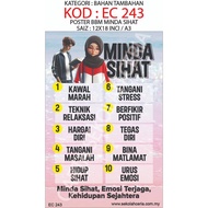 🏃‍1 DAYSHIP🏃‍JIMAT Poster Minda Sihat Size A3 (7 Design)  / Bahan Bantuan Mengajar / PAK 21 / TS25