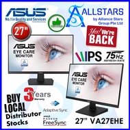 ASUS 27 inch VA27EHE Full HD IPS Monitor / 75Hz / FreeSync / Adaptive-Sync (HDMI / VGA / VESA Mount Compatible 100x100mm