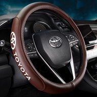 Leather steering wheel cover For car accessories Toyota wigo accessories 2021 steering wheel cover h