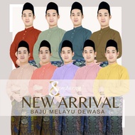 PG2 Baju Melayu Raya Dewasa Nude Peach / Lilac Purple / Dusty Pink / Soft Yellow / Brick Oren / Olym