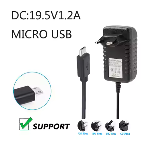 19.5V 1.2A Tablet Charger DC Power Adapter Supply For Dell Venue 11 8 7 Pro 5130 7130 7139 7140 HA24