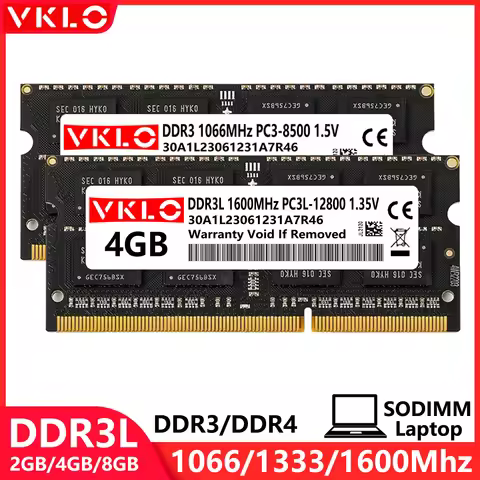DDR3 DDR3L DDR4 4GB 8GB 16GB Laptop Memory Ram PC3 1066 1333 1600 1866Mhz PC4 17000 19200 21300 2560
