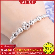READY STOCK Pure Bracelet 925 Sterling Silver Good Luck Japan Asakusa Temple Transfer Beads Bracelet