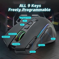 E-YOOSO X-11 無線雙模式遊戲滑鼠 RGB 背光 9 個可編程按鈕連巨集錄製側按鈕  psbckp E-YOOSO X-11 Wireless Dual Mode Gaming Mouse 