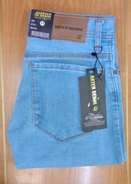 CELANA PANJANG JEANS PRIA/COWOK/JEANS BIRU KARET/MELAR/ARTEN JEANS