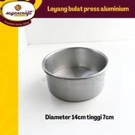 Round press pan without joints 14cm H7cm