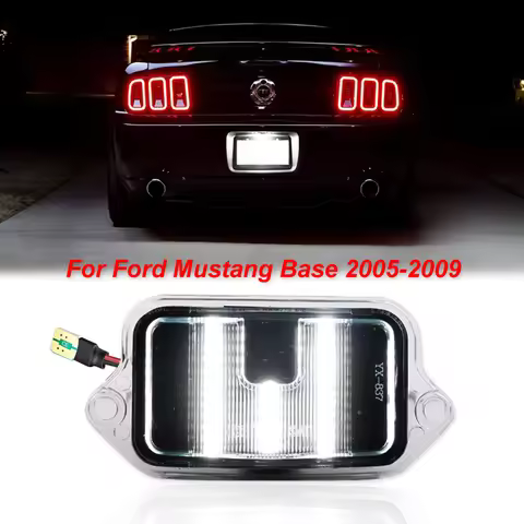 Car LED Number License Plate Lights For Ford Mustang Base Bullitt GT Shelby GT Shelby GT500 GT500KR 