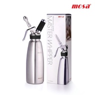 *ORIGINAL MOSA* 1.0L FULL STAINLESS STEEL CREAM WHIPPER (FREE 10 PIECES N2O GAS)