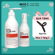 Combo Dầu Gội Phục Hồi Tóc Hư Tổn Volume Hair Hasol 500g + Xịt Dưỡng Kích Mọc Tóc Hasol 100ml