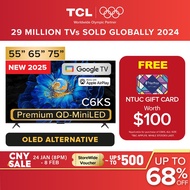 NEW 2025 | TCL C6KS Premium QD-Mini LED 4K TV | 55 65 75INCH | High HDR Brightness | AiPQ Processor