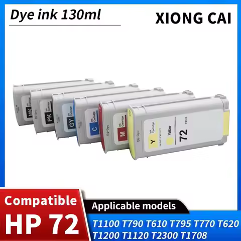 For HP 72 Compatible Ink Cartridge hp72 For HP DesignJet T770 T790 T620 T610 T1120 T1200 T1300 T1100