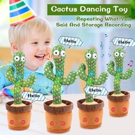 [SG EX-STOCK] Hot Sales Tik Tok Dancing Musical Talking Cactus Plush Toy USB Charging